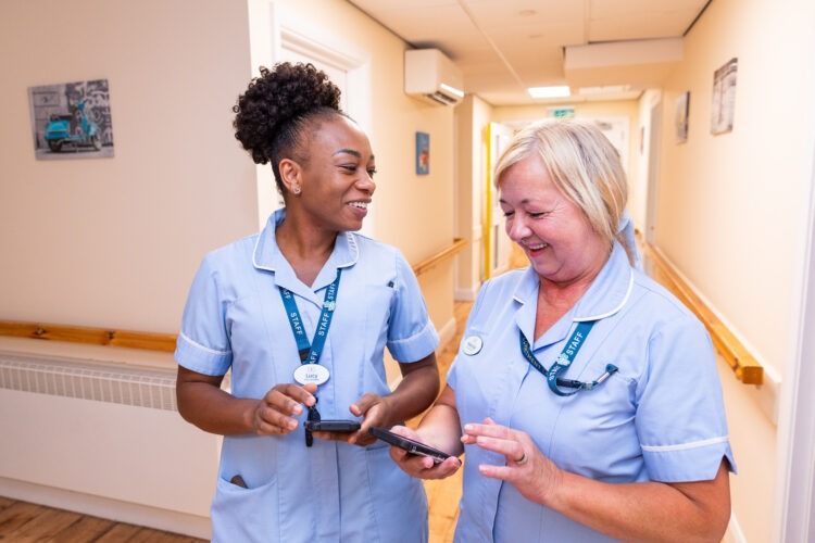 Nurses talking