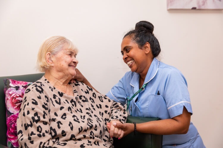 Resident with Carer