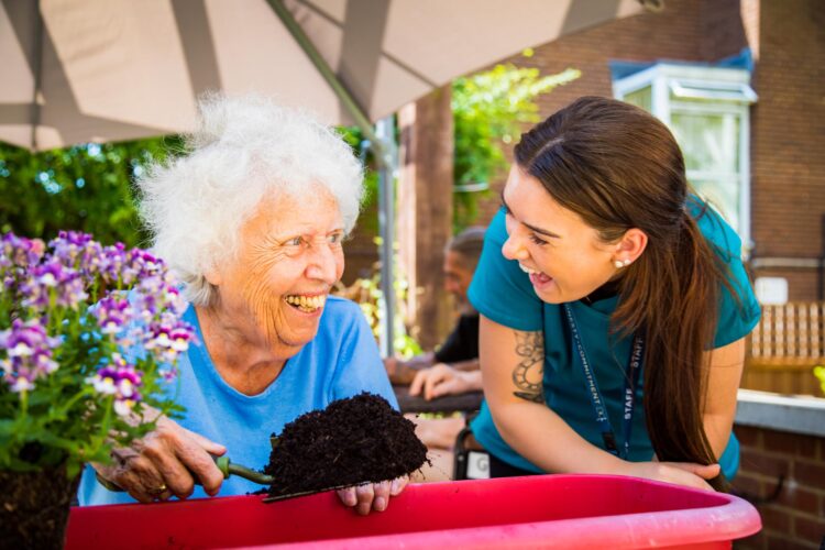 Resident gardening