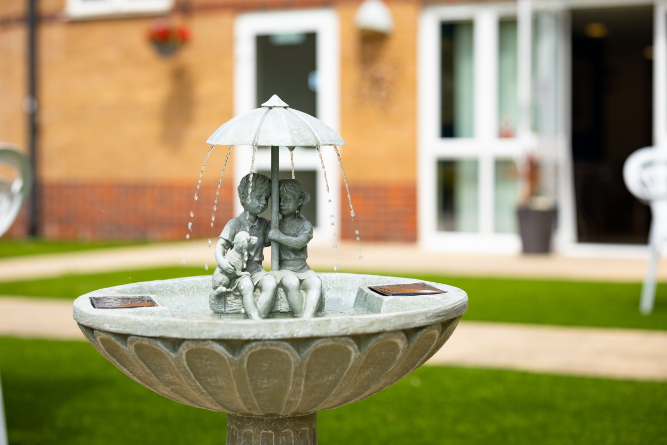 Fountain in the garden